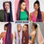 Top Wrap Around Ponytail Extensions Long Black Mix Color Yakki Straight Hair