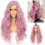 Ins Hpt Long Curly Hair Water Ripple Lace Front Female Wigs Suitable For Party Use