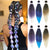 Top 6 PCS Yaki Straight Braids Pre Stretched Jumbo Braid Colorful Braiding Hair