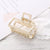 Women Girls Geometric Hair Claw Clamps Solid Color Hairpin
