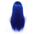 Straight Blue Lace Front Human Hair Wigs