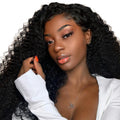 Brazilian Kinky Curly HD Transparent Lace Front Human Hair Wigs