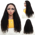 Brazilian Kinky Curly HD Transparent Lace Front Human Hair Wigs