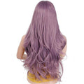 Halloween Purple Long Wavy Lace Front Wigs