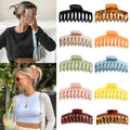 Hot Sale Solid Color Claw Clip Large Barrette Crab Hair Claws Bath Clip Ponytail Clip For Women Girls Hair Accessories Gift